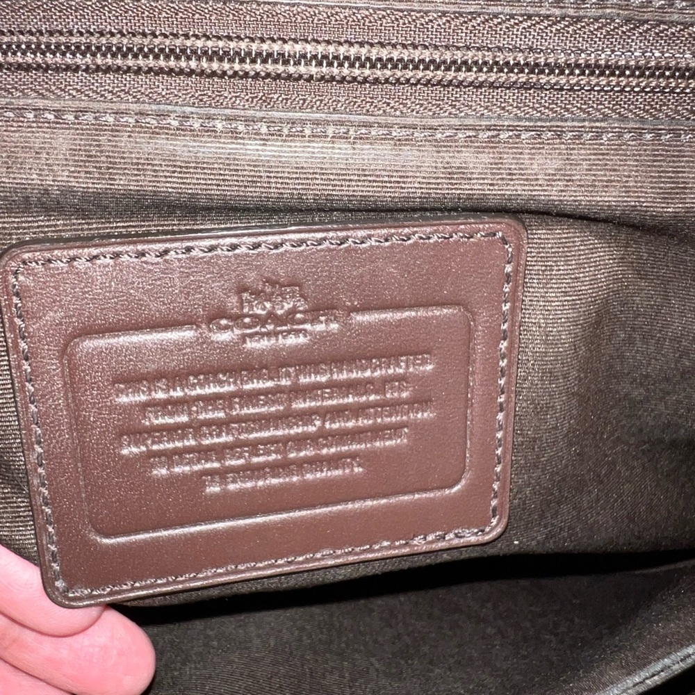 Coach Lexington Mahogany Leather Laptop Bag - Picture 10 of 16